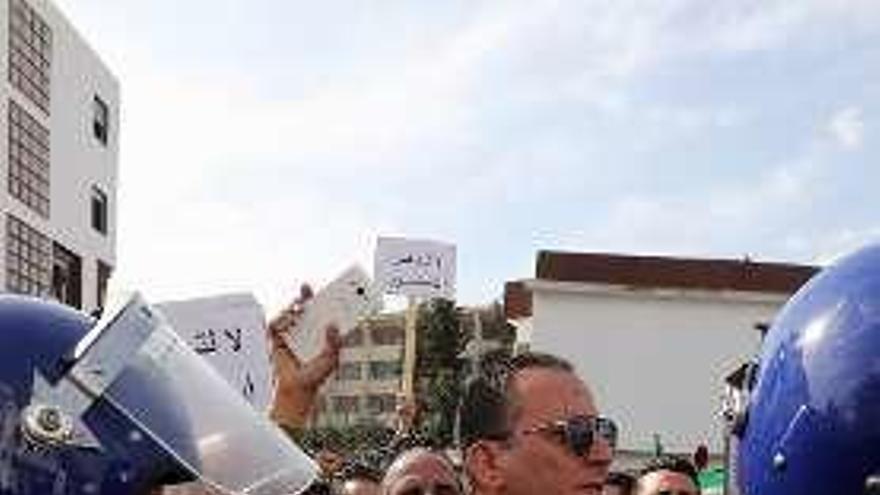 Protesta de abogados en Argel. // Efe