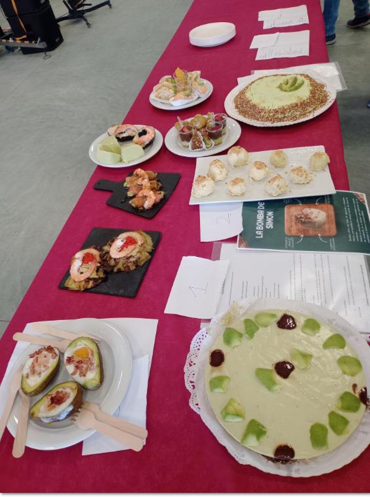 Platos elaborados con aguacate.
