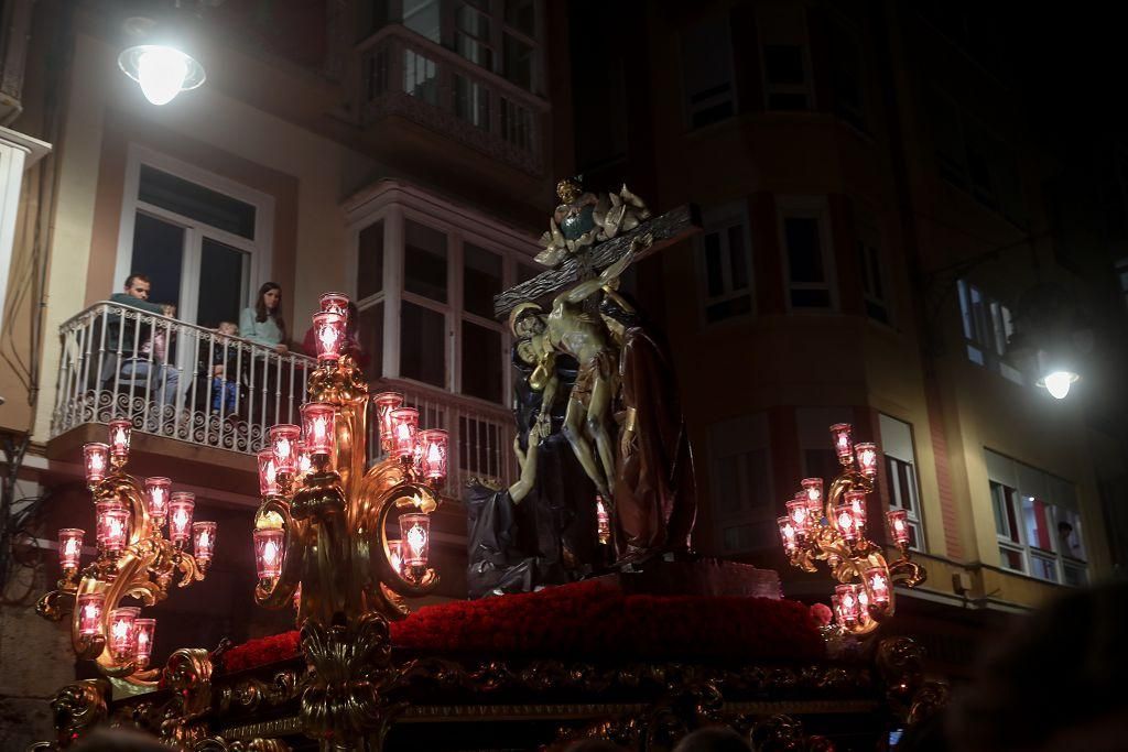 Procesión del Santo Entierro este Viernes Santo en Cartagena, en imágenes