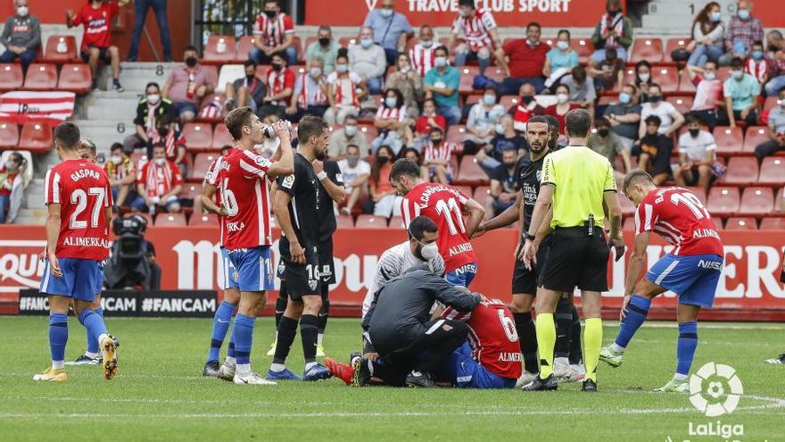 Liga Smartbank 2021/2022 I Partido entre el Sporting y el Málaga CF en El Molinón