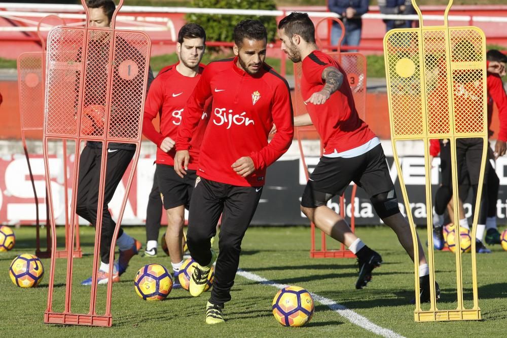 Entrenamiento del Sporting de Gijón