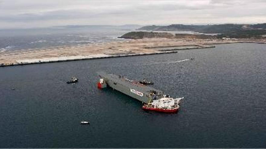 El Blue Marlin sumergido en Punta Langosteira en A Coruña.