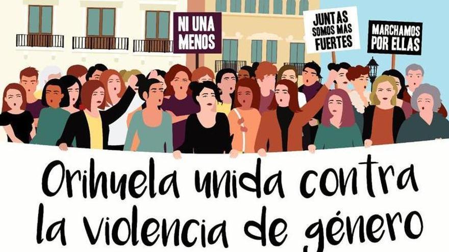 Cartel que promociona la marcha 25N contra la violencia de género