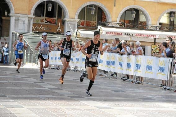 Auf der Strecke des Mallorca Marathons