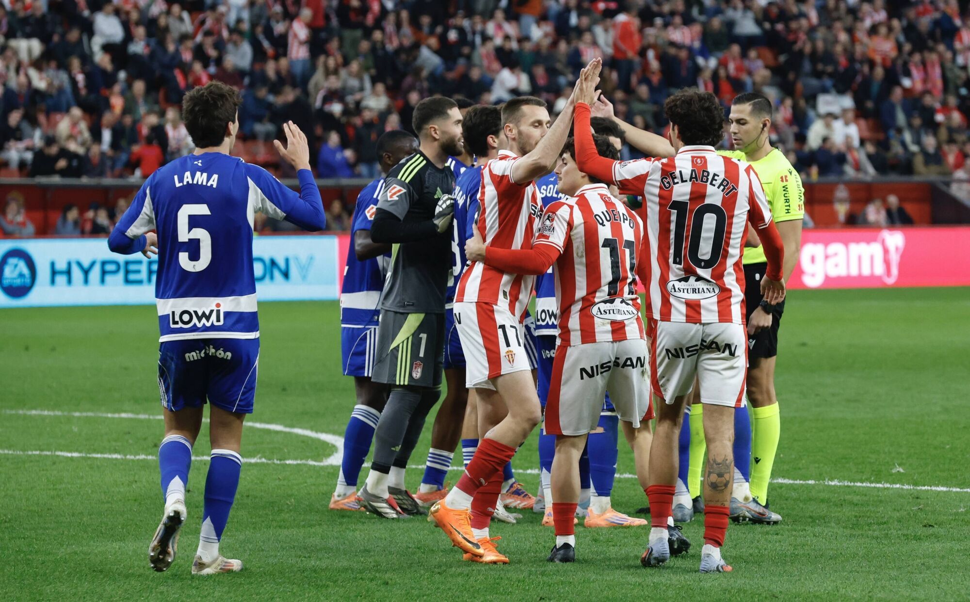 EN IMÁGENES: Gran victoria del Sporting contra el Granada en El Molinón