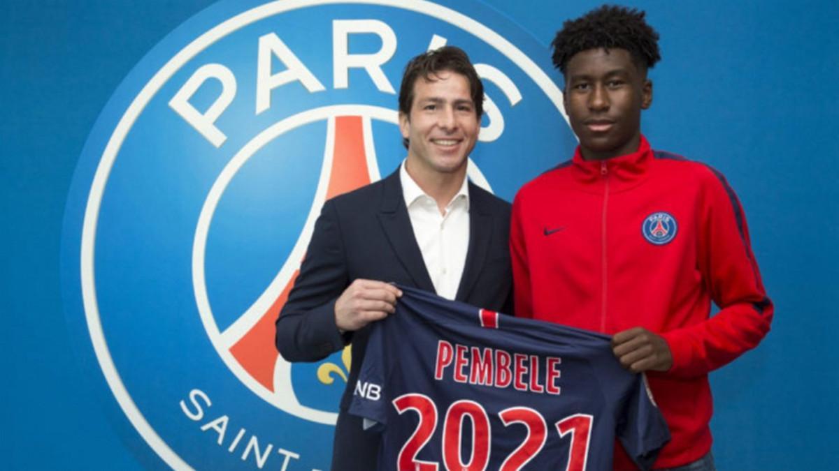 Pembele firmó su primer contrato profesional con el PSG
