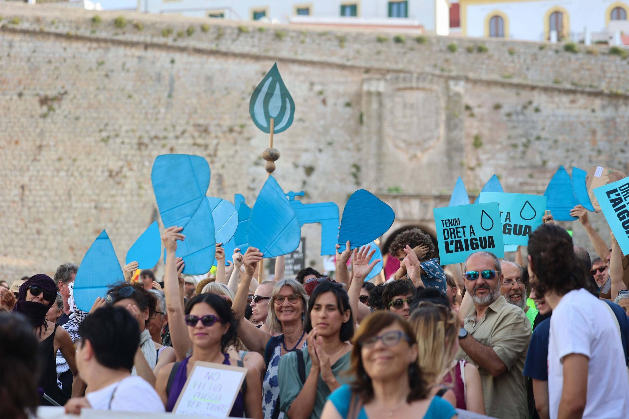 Manifestación contra la masificación turística en Ibiza