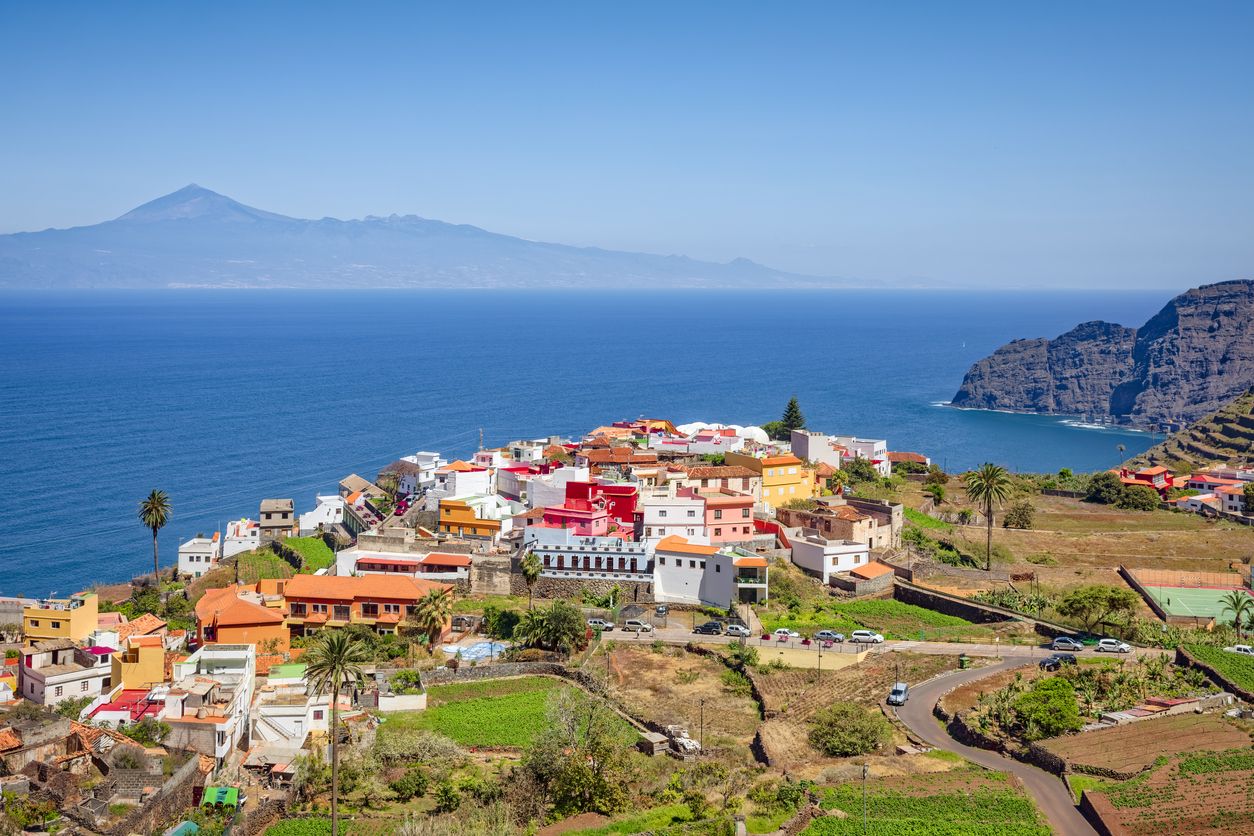 Pueblo de Agulo en La Gomera.