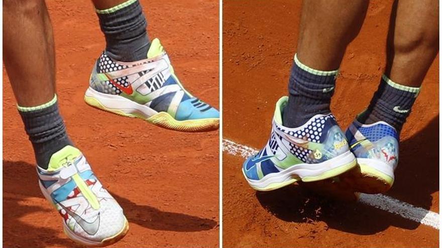 La tecnología de las zapatillas de Rafa Nadal en Roland Garros