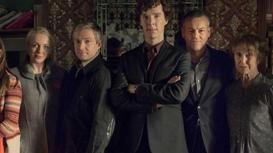 Los protagonistas de &#039;Sherlock&#039;.