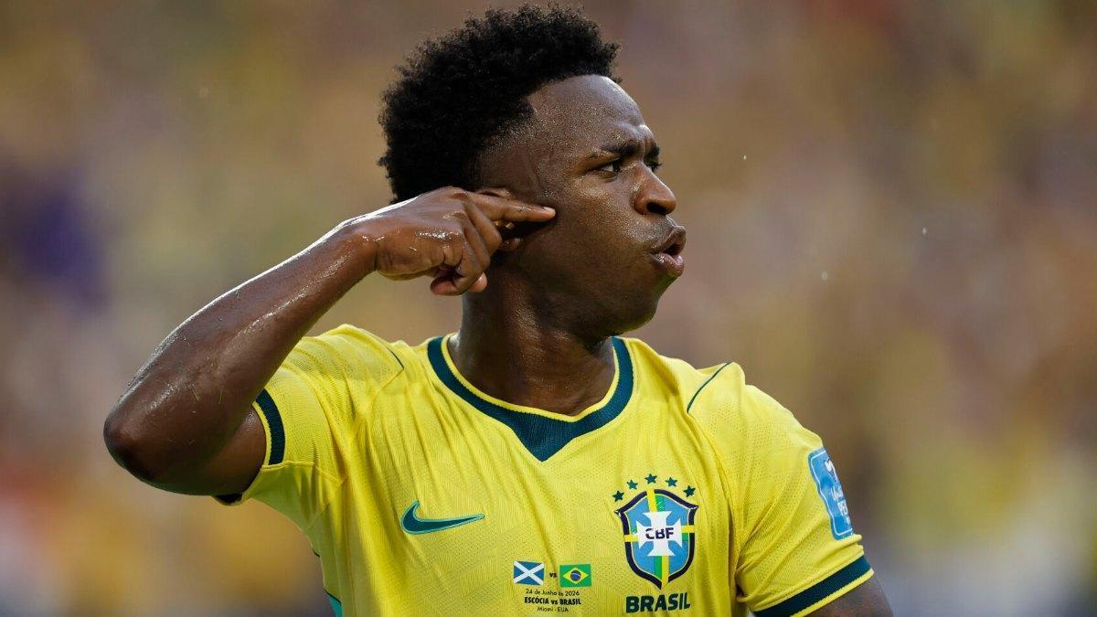 Vinícius Jr., después de su doblete: "No me preocupa la artillería del Mundial"
