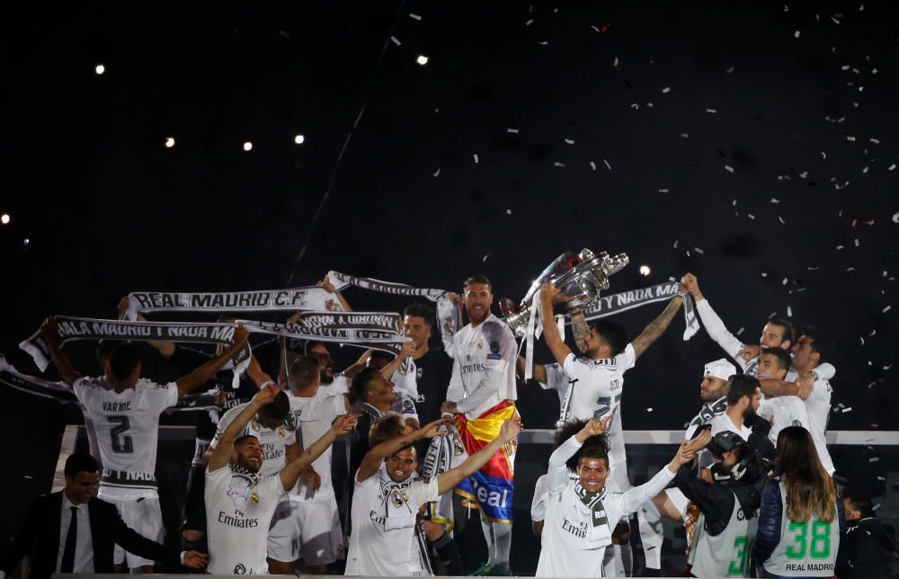 El Madrid celebra la ''Undécima'' en el Bernabéu