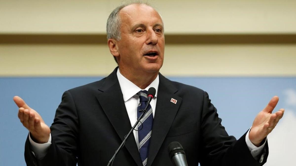 El candidato socialdemocrata en las elecciones presidenciales de Turquía, Muharrem Ince.