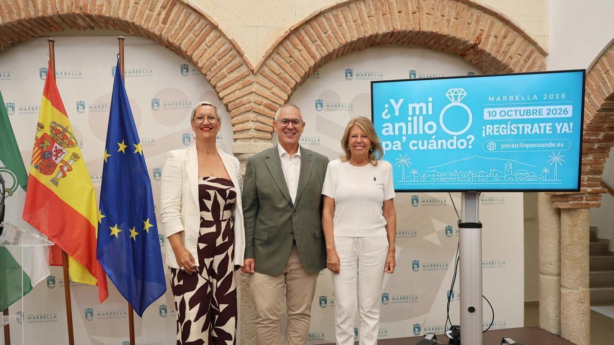 La alcaldesa de Marbella presenta la primera edición de '¿Y mi anillo pa'cuándo?'