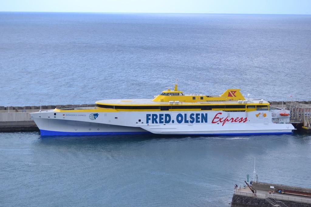 El Bañaderos Express, en el Puerto de Las Nieves, en Agaete.