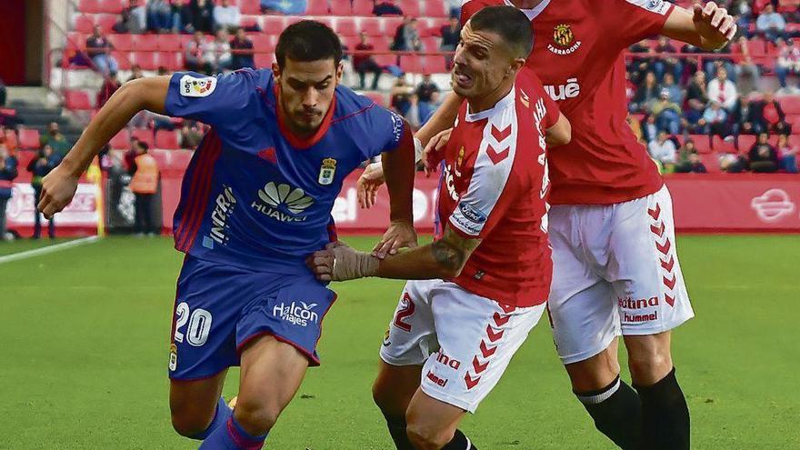 Cotugno, en el partido disputado ante el Nàstic en Tarragona en el Nou Estadi.