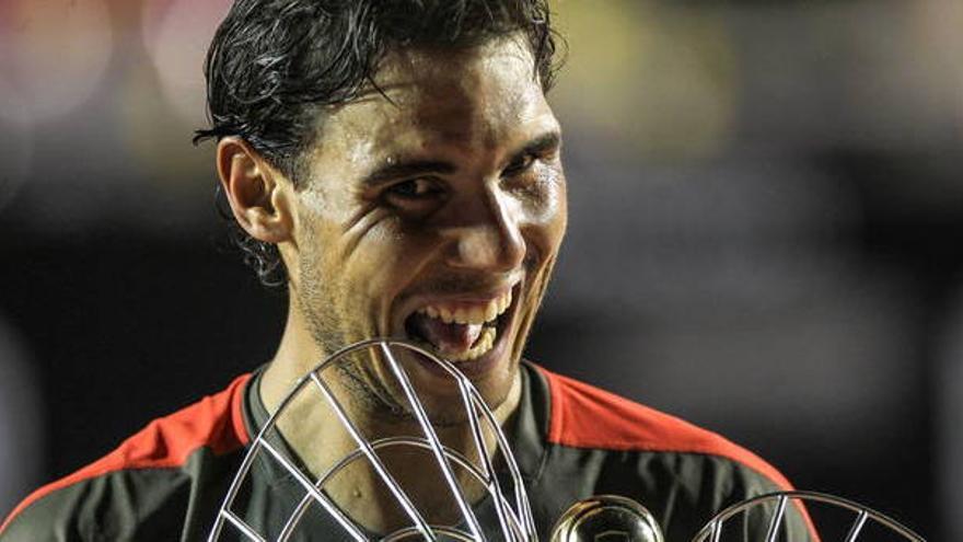 Rafael Nadals übliches Siegerritual.
