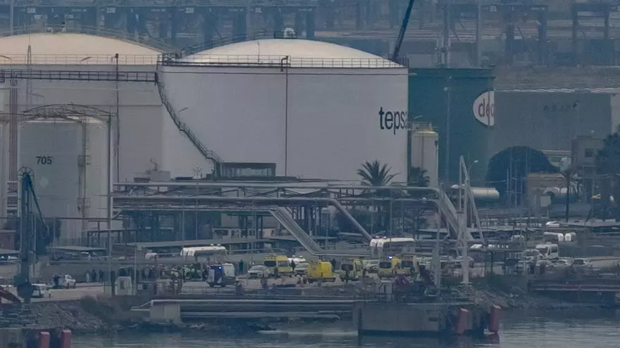Explosión en el Puerto de Barcelona