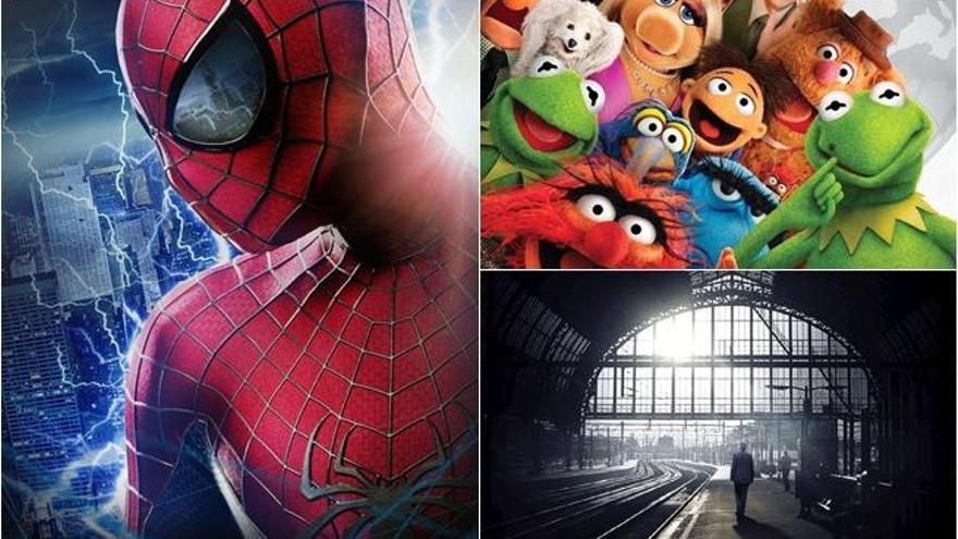 Spider-Man, los Muppets y un viaje en tren encabezan la cartelera