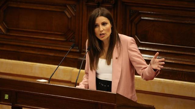 La líder de Cs en Catalunya, Lorena Roldán, el pasado octubre, en un pleno del Parlament.