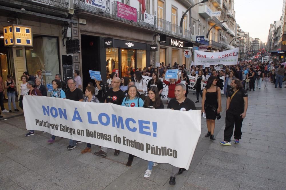 Marchas contra la reválida desde los institutos