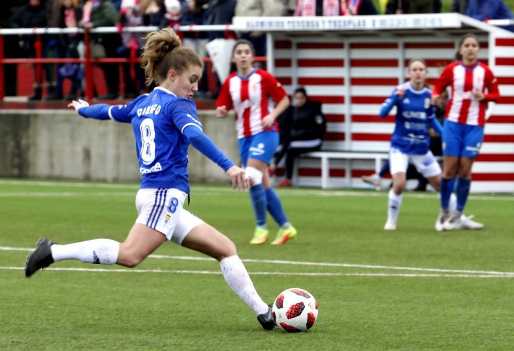 El derbi femenino entre el Sporting y el Oviedo