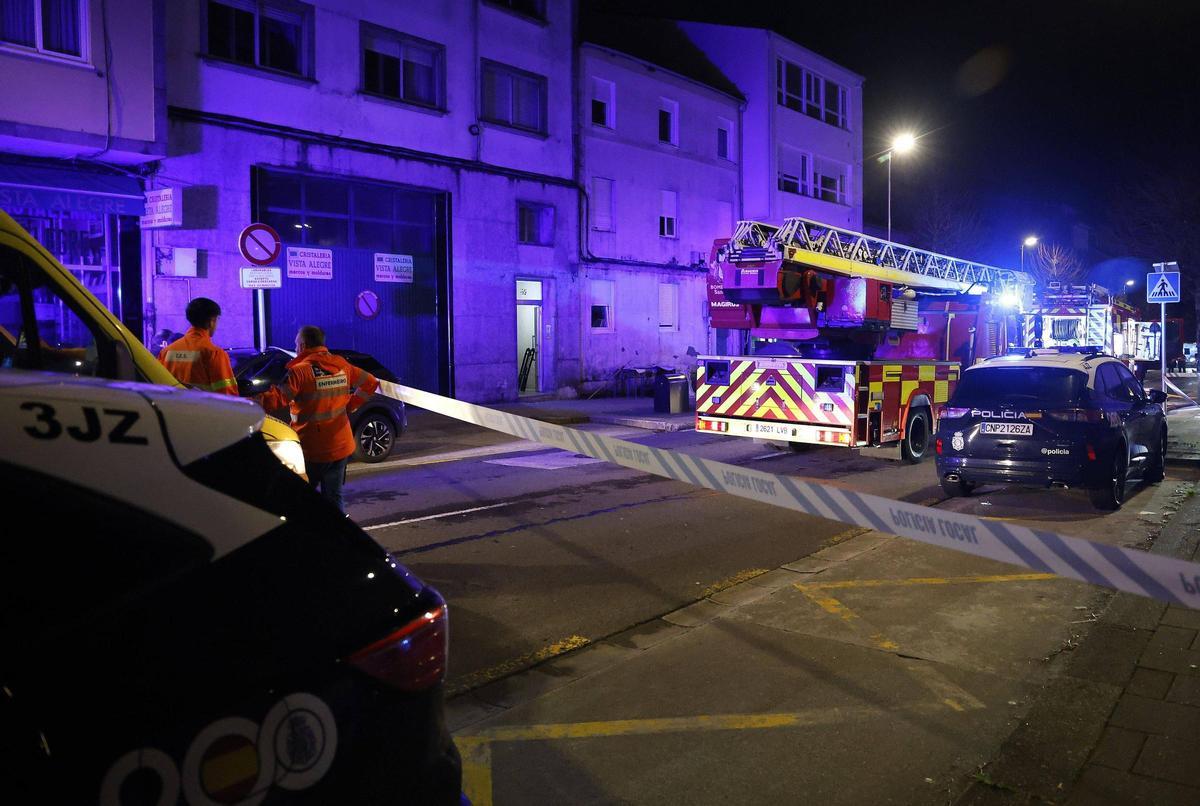 La explosión de gas tuvo lugar alrededor de las 19.00 horas de este sábado en la rúa Vista Alegre