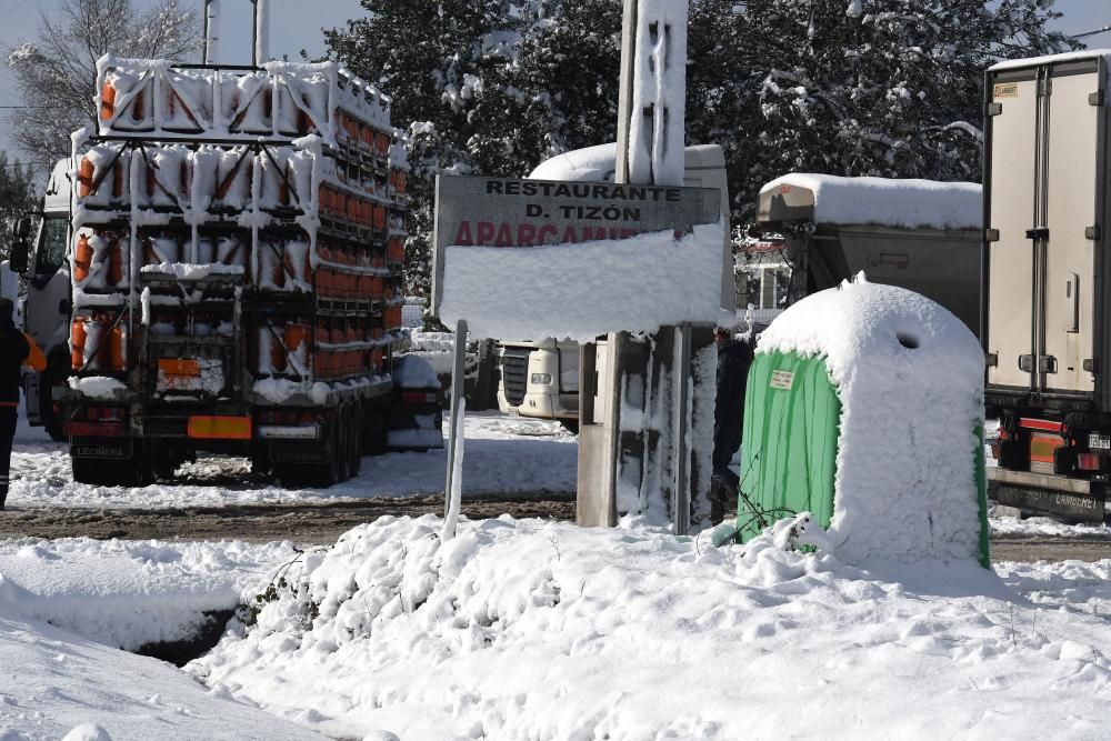 La nieve llega a la montaña de A Coruña