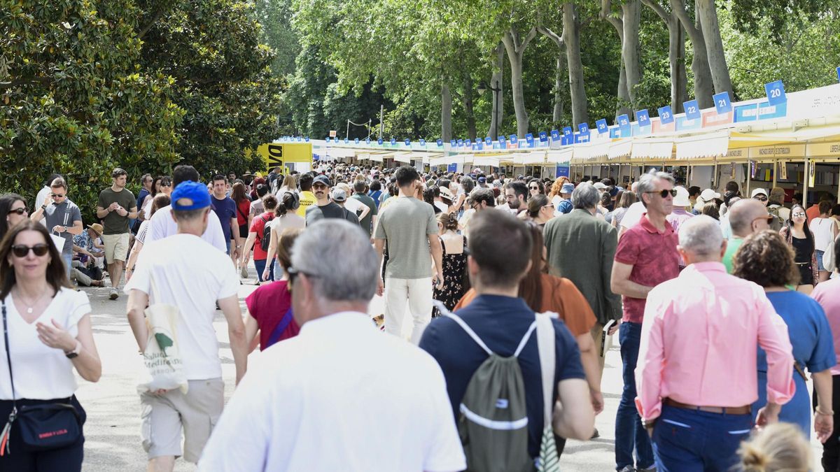 Un instante de la Feria del Libro de Madrid.