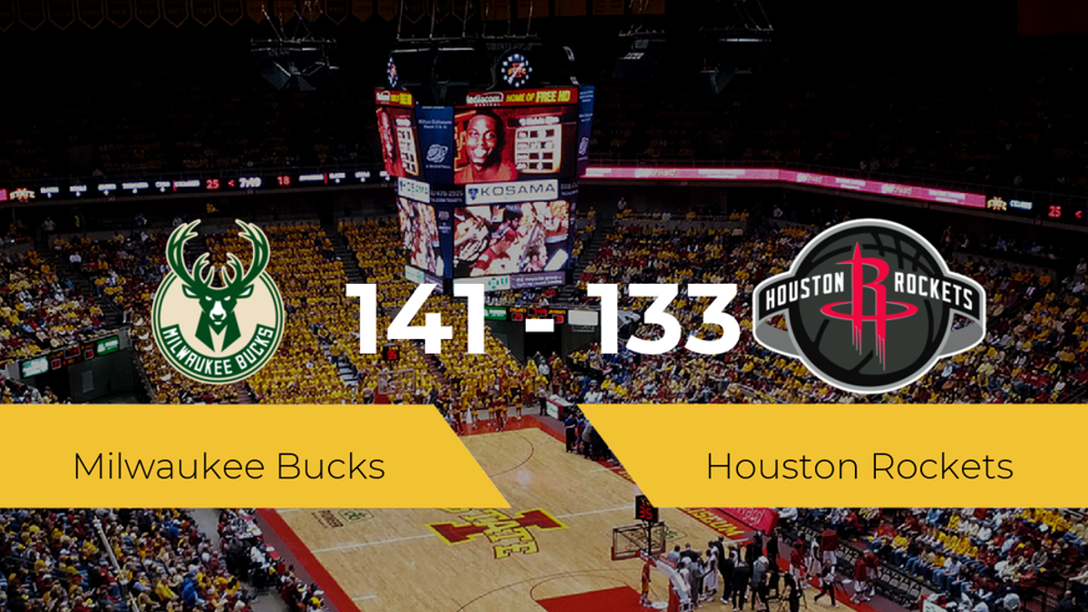 Milwaukee Bucks se impone a Houston Rockets por 141-133