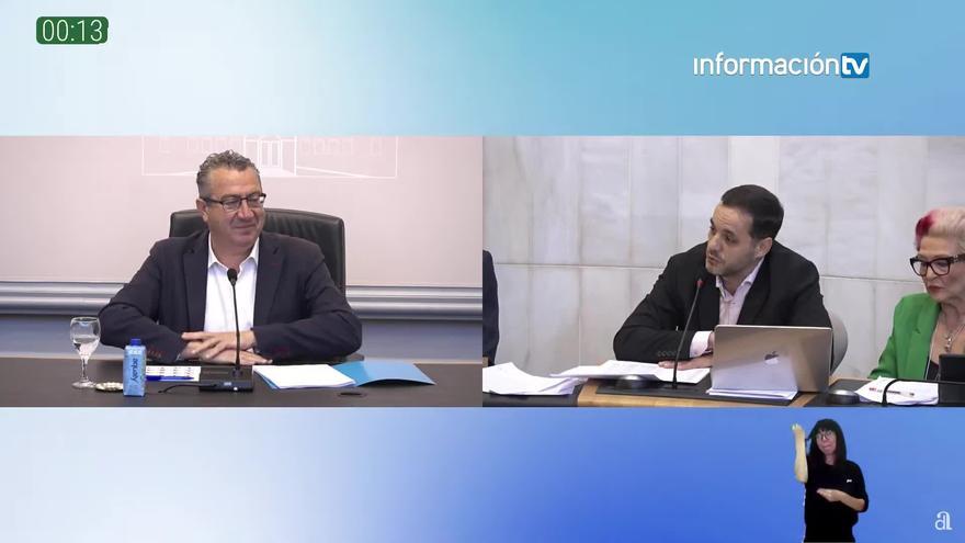 Confrontación en el pleno de la Diputación: José Ramiro acusa a Benidorm de recibir 15.000 euros por despoblación