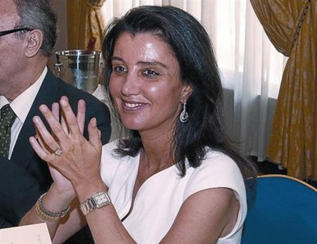 Liliana Godia, el 2009, en l’acte d’entrega de la Clau de BCN.