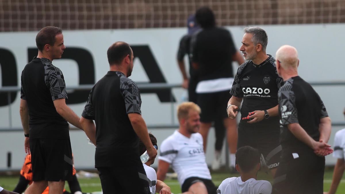 Bruno Dominici en los entrenamientos de pretemporada