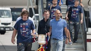 L’expedició blaugrana ha arribat a Barcelona al migdia.