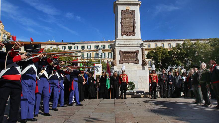 Homenaje a Torrijos en la plaza de La Merced.