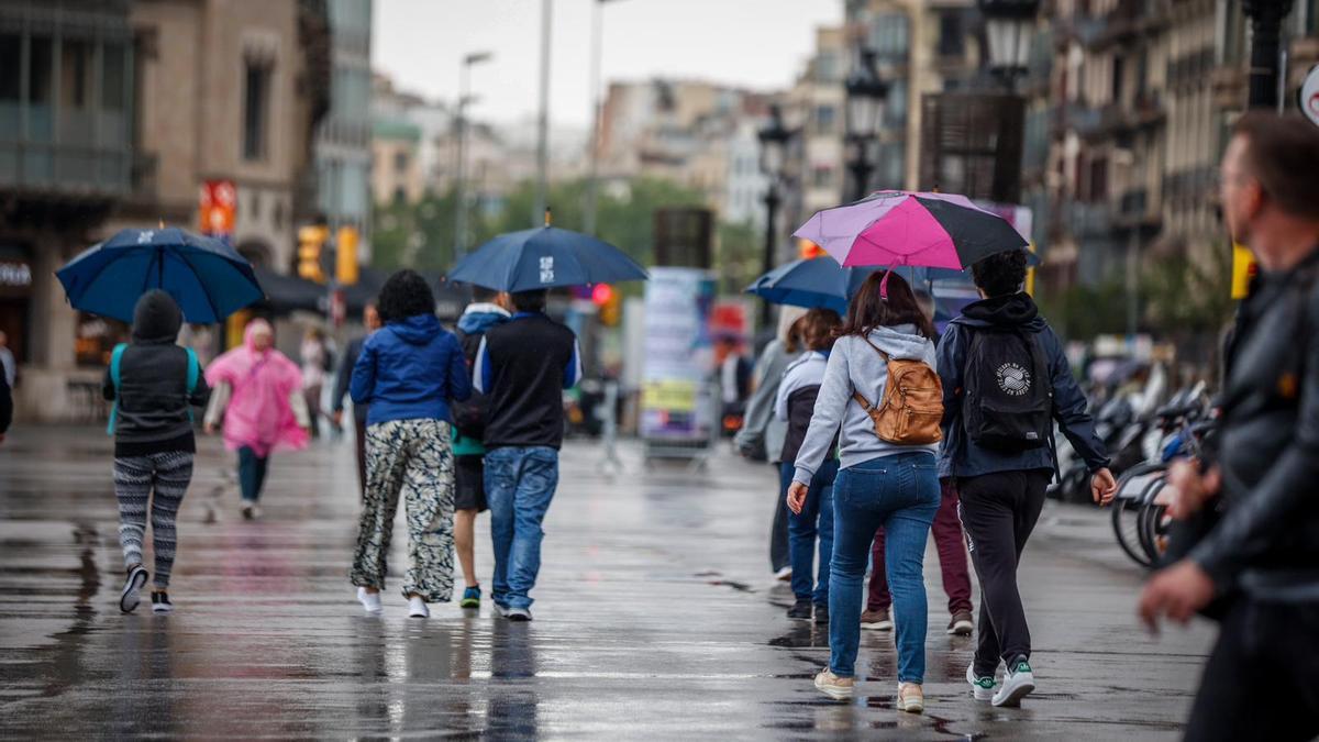 Lluvia en Barcelona