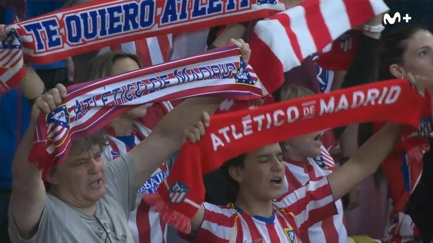 ¡El Metropolitano cantó a pleno pulmón el himno colchonero!