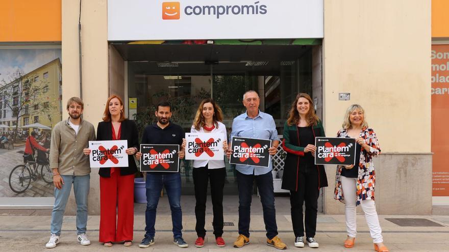 Compromís es mobilitza en l&#039;aniversari de la victòria de PP i Vox en la Generalitat