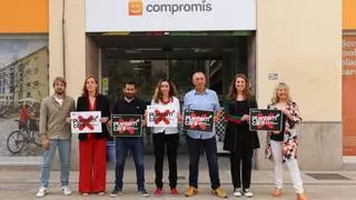 Compromís es mobilitza en l'aniversari de la victòria de PP i Vox en la Generalitat