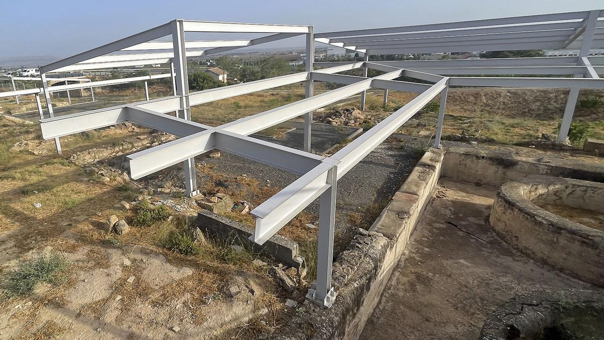 Las obras en la Villa Romana de Antequera.