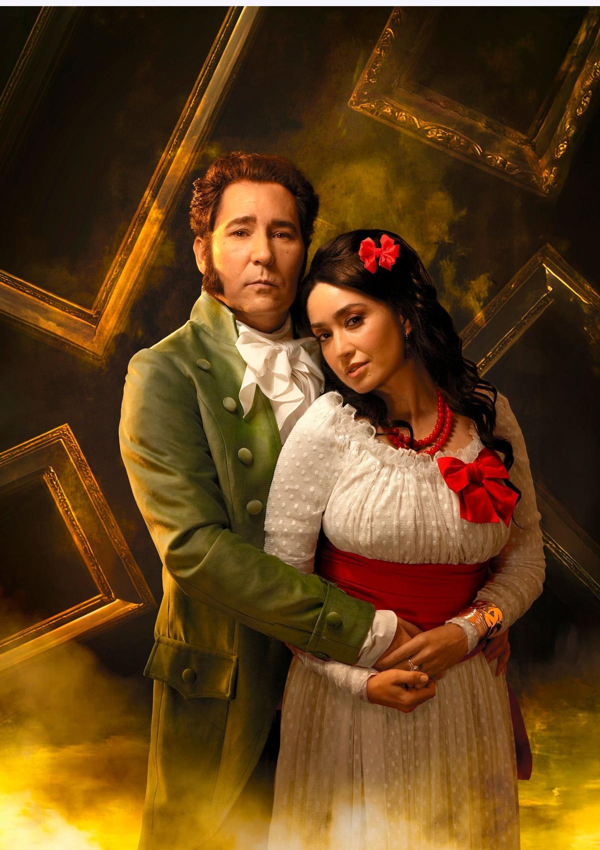 Javier Godino y Erika Bleda como Goya y la Duquesa