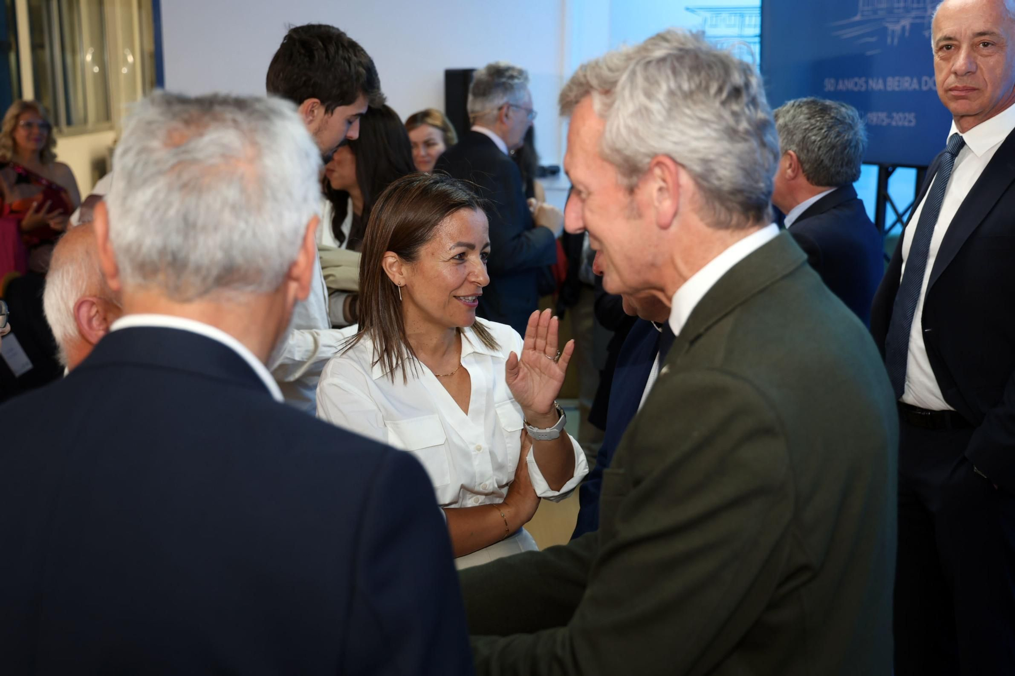 Asistentes a la conmemoración del 50 aniversario del CIMA, en Corón (Vilanova).
