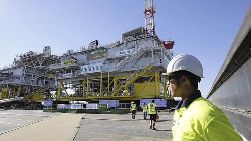 Navantia entrega a Iberdrola la subestación para un parque eólico marino en el Báltico