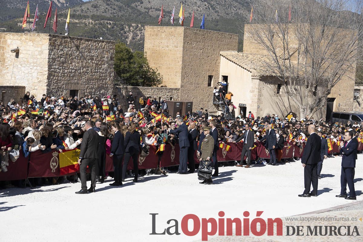 Visita de los reyes de España a Caravaca (explanada de la Basílica)