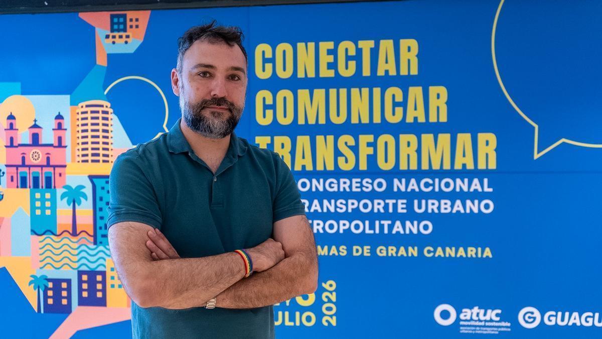 Fernando de Córdoba, ponente en el 32º Congreso Nacional de Transporte Urbano y Metropolitano realizado en Las Palmas de Gran Canaria, en el Auditorio Alfredo Kraus.