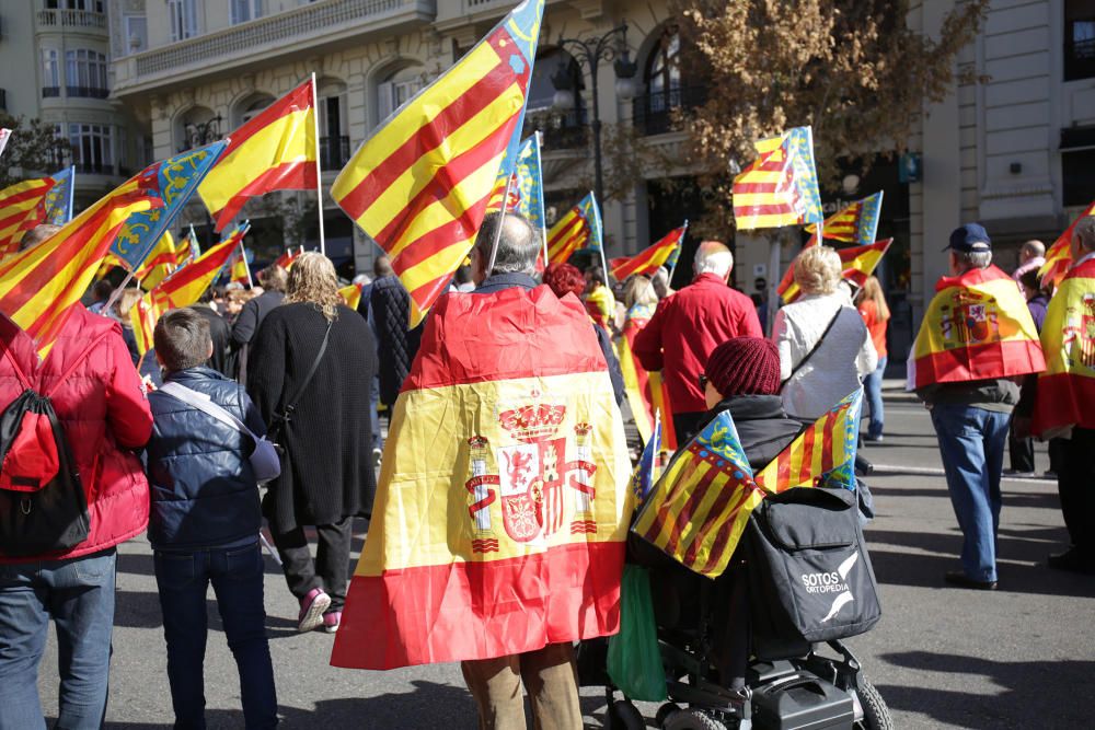 Manifiestación en València contra los 'països catalans'