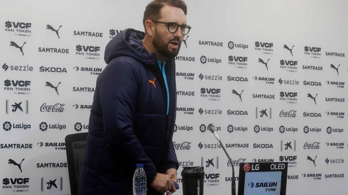 Bordalás, en la previa al Atlético Baleasres