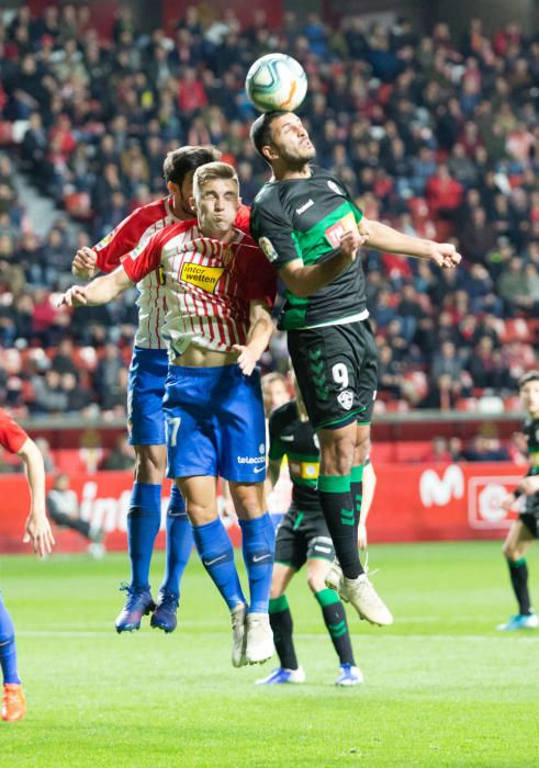 Un momento del Sporting de Gijón-Elche