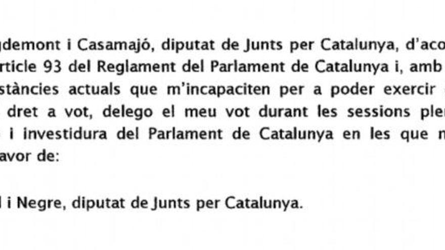 Puigdemont quería votar la constitución del Parlament y se echó atrás