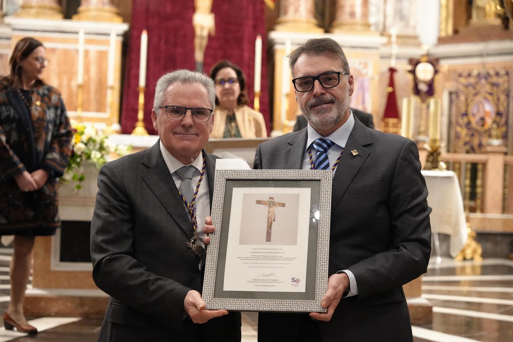 Las fotos de la misa para conmemorar el 50º aniversario de la Junta Central de Semana Santa de Vila-real